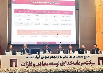 در مجمع عمومی سالانه برای افق ۱۴۰۶ مطرح شد: هدفگذاری یک میلیارد دلاری سود «ومعادن» در مجمع عمومی سالانه برای افق ۱۴۰۶ مطرح شد: هدفگذاری یک میلیارد دلاری سود «ومعادن»