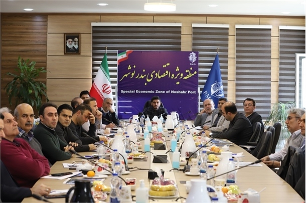بررسی مشکلات و چالش‌های حوزه دریایی بنادر مازندران با حضور معاون امور دریایی سازمان بنادر