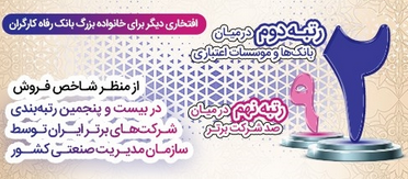 برگ دیگری از تقویم افتخارات این بانک ورق خورد بانک رفاه کارگران دومین بانک برتر کشور در سال جاری معرفی شد